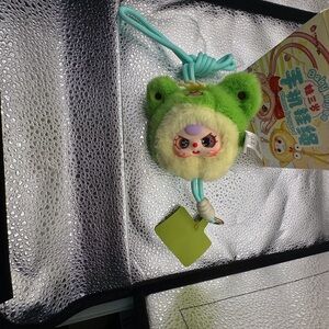 Baby three Phone lanyard Laububu Toy with Green and Yellow Colors